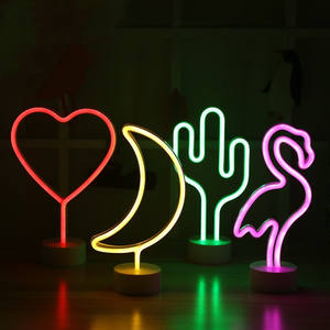 Китайская Заводская изготовленная на заказ светодиодная неоновая вывеска с логотипом Usb Батарея Рождественский креативный подарок для детей праздник украшение дома лампа неоновая вывеска светодиодная - Product Image 1
