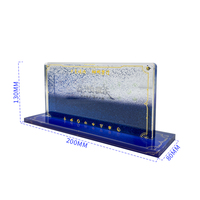 Support de bureau en acrylique en forme de T détachable et personnalisable à prix avantageux avec lumière LED et accessoires pour album photo A5 à sable mouvant