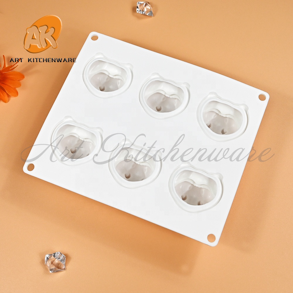 Stampo 3D per Cioccolatini in Silicone a Forma di Cucchiaino per Cioccolato – 6 Cavità –, Dessert, Caramelle, Sapone e Candele – Riutilizzabile e Facile da Pulire