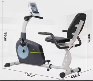 Sepeda perbaikan Horizontal latihan rumah, sepeda alat tulis magnetik untuk Badan bawah Kebugaran Fisik & pelatihan rehabilitasi - Product Image 3