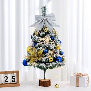 Nouvel ensemble de décorations de Noël floquées de 60 cm pour vitrine de centre commercial, décorations de Noël artificielles pour arbre de Noël - Product Image 4