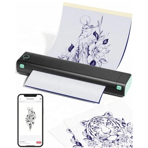 Mini máquina copiadora portátil con Bluetooth <span class=keywords><strong>para</strong></span> tatuajes, impresora térmica de piel A4 rápida, impresora de tatuaje de plantilla temporal de transferencia - Product Image 1