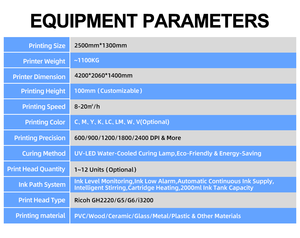 <span class=keywords><strong>Stampante</strong></span> Digitale UV Inkjet a Piano Fisso Grande LK-2513 da 1.3m * 2.5m con Testina di Stampa <span class=keywords><strong>Ricoh</strong></span> per la Stampa di Scarpe Fai-da-Te, Etichette e Biglietti - Product Image 3