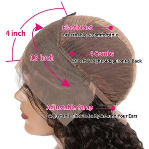 Uniky Günstige Echthaar Perücken Für Schwarze Frauen Brasilia nische Jungfrau Nagel haut Ausgerichtetes Echthaar 13x4 Spitze Front Perücke Loose Wave Hot Sale - Product Image 3