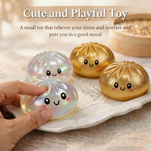 Food Dumpling Squishy Glitter Steamed Bun Baozi Mystery Box Colorful Stress <b>Balls</b> Fidget Sensory Toy Anti Stress <b>Squeeze</b> <b>Balls</b> - Product Image 2