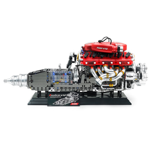 IN STOCK GULY 60555 MOC Technical Electric V12 Engine <b>Building</b> Blocks Bricks Assembling <b>Model</b> Toys for Boys Christmas Gift Set - Product Image 6