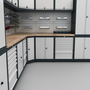 Modular công cụ hệ thống tủ cho cơ khí nhà để xe lớn thép bàn làm việc tùy chỉnh kết hợp - Product Image 6