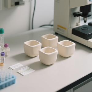 Custom Stable High Purity Alumina Ceramic Lab Crucible with <b>Cover</b>, High <b>Temperature</b> Resistance - Product Image 5