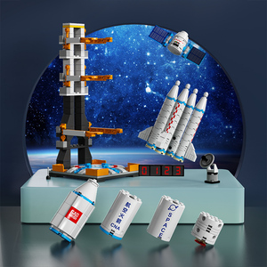 Aeroespacial The Carrier Rocket T1008 Model Building Blocks <span class=keywords><strong>Space</strong></span> <span class=keywords><strong>Shuttle</strong></span> Exploração Plastic <span class=keywords><strong>Bricks</strong></span> Block Presentes Brinquedos - Product Image 4