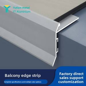 Bande décorative en alliage d'aluminium pour balcon, gouttière de drainage pour rebord de fenêtre, pare-pluie pour mur extérieur, gouttière de toit, bordure inférieure de toit en <span class=keywords><strong>sable</strong></span> - Product Image 4