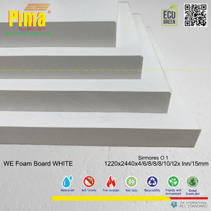 แผ่นโฟมพีวีซีสีขาวหนา20มม. แผ่นความหนาแน่น0.6กรัม/cm3สำหรับงานหุ้มเฟอร์นิเจอร์ - Product Image 1