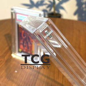 TCG Usine Personnalisé Acrylique Transparent Graded Card Case Display 1980 & 1981 <span class=keywords><strong>Nolan</strong></span> <span class=keywords><strong>Ryan</strong></span> P SA Graded Baseball Cards - Product Image 6