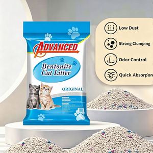 Litière pour chat à agglomération rapide, 99% sans poussière, non parfumée, 20 kg, litière pour chat naturelle en forme de boule, bentonite - Product Image 1