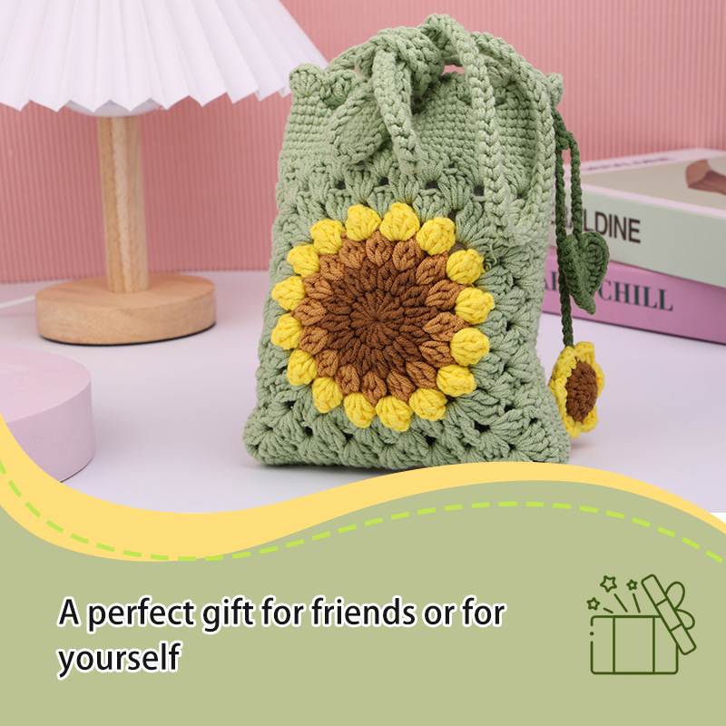 Sac au crochet tournesol