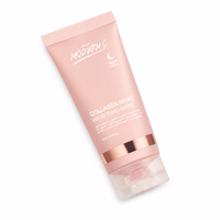 Masker Gel Wajah Semalam Kolagen OEM Khusus, Pengelupas, Melembapkan, Mengencangkan, Anti Penuaan, Dilengkapi Kuas