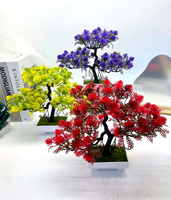 Petit arbre bonsaï artificiel en plastique, plante en pot semi-artisanale, 10-30 cm, respectueux de l'environnement, cadeaux d'affaires, nouvel an