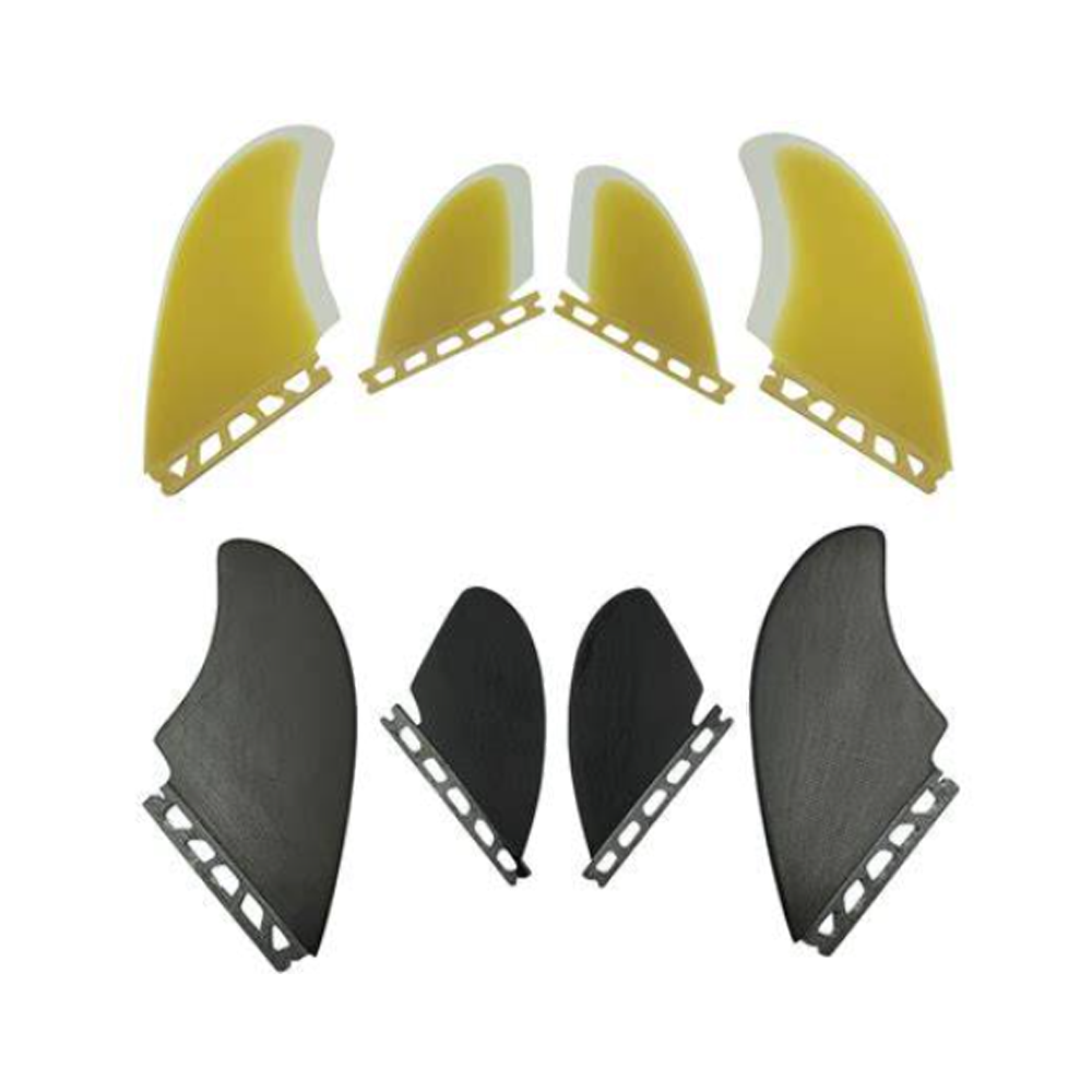 Black or Yellow quad fin set
