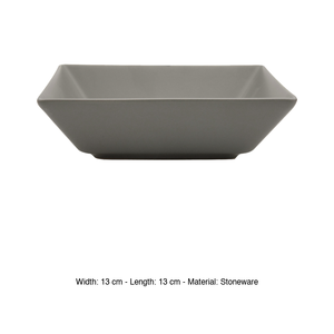 โบสตัน / โตเกียว สแควร์ โบวล์ 13 × 13 ซม. สโตนแวร์สีเทาด้าน M1934 - Product Image 3