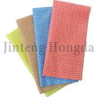 Lingettes de nettoyage en microfibre de bambou 100% jetables personnalisées, chiffon à vaisselle écologique à motif de vague, échantillon gratuit de cuisine disponible