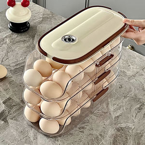 Contenedor <span class=keywords><strong>de</strong></span> Huevos XinHang <span class=keywords><strong>de</strong></span> Grado Alimenticio, Venta al por Mayor, Organizador <span class=keywords><strong>de</strong></span> Huevos para Refrigerador, <span class=keywords><strong>Transparente</strong></span>, <span class=keywords><strong>de</strong></span> Gran Capacidad - Product Image 6