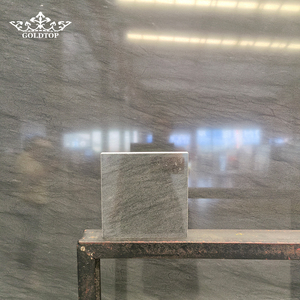 Dalle de pierre naturelle polie moderne GOLDTOP en quartzite gris carbone pour comptoir de cuisine, villa, appartement, hôtel - Product Image 6