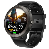 Reloj Inteligente YiQungo DM76 con GPS, Pantalla AMOLED de 1.32 Pulgadas, Resistente al Agua 5 ATM, Brújula, Monitor de Sueño, 11-30 Días de Autonomía, Silicón, Contesta Llamadas