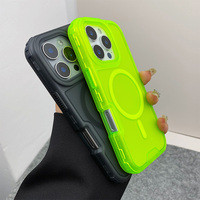 Casing Anti Benturan 3 in 1 Untuk iPhone 17 Pro Max 16 Pro 15 14 13 12, Transparan Sederhana Berlapis Embun, Mendukung Pengisian Daya Nirkabel