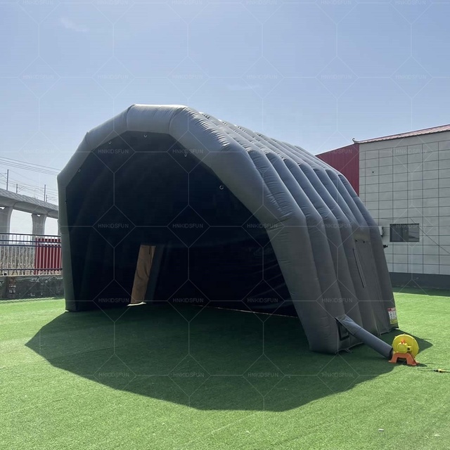 Outdoor Giant Inflatable Stage Cover Black Lead Free Inflatable Stage Tent Commercial Event Canopy From China Factory