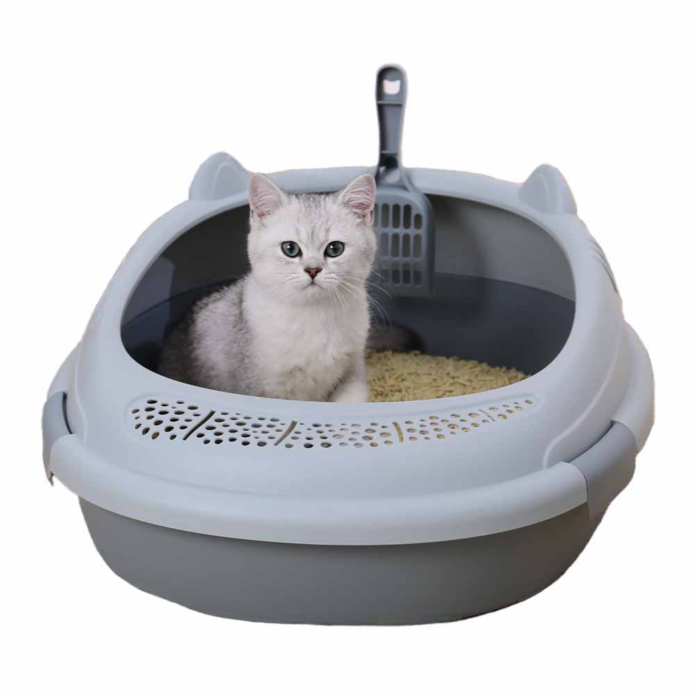 Открытый дизайн, оптовая продажа, туалет для кошек, круглый Туалет, песочный ящик