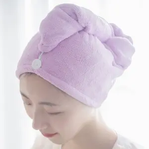 Turbante de microfibra para salón de belleza, toalla de pelo de secado rápido, multicolor, personalizado