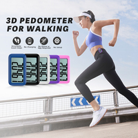 Podomètre à affichage numérique 3D à fonction unique, transfert de données sans fil, charge USB, écran à atténuation automatique pour le sport et la santé