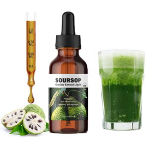 Gotas Líquidas de Guanábana Saludable OEM 10 en 1 con Extractos Herbales de Musgo Marino, Moringa, Cúrcuma, Aceite de Semilla Negra y Ashwagandha - Product Image 6