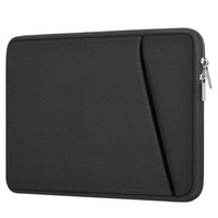 Funda Delgada para Portátil de 15-15.6 Pulgadas, Compatible con MacBook, Funda Vertical de Poliéster con Bolsillo L15