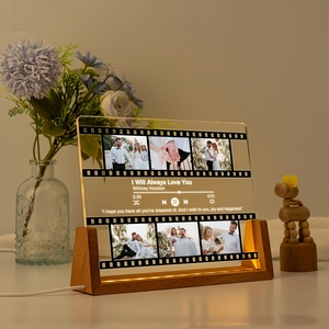U-shape <b>Led</b> Base Wood Lamp Base Stand for Acrylic and Plexiglass Wooden Base with <b>Led</b> <b>Light</b> and Acrylic 3d Acrylic Lamp - Product Image 3