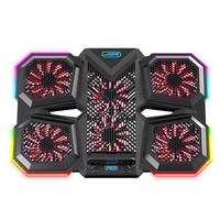 Vente en gros OEM Refroidisseur réglable pour ordinateur portable de jeu RGB Débit d'air 5V Refroidisseur pour ordinateur portable Refroidisseur pour ordinateur portable