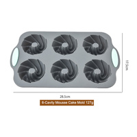 Moule à dessert en silicone de qualité alimentaire antiadhésif, forme citrouille/beignet/rond, pour la pâtisserie de fête, outil multifonctionnel résistant au four