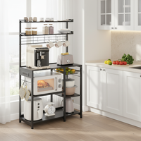 Étagère de rangement multifonctionnelle en métal à séchage instantané, écologique, à cinq niveaux, pour cuisine et salle de bain