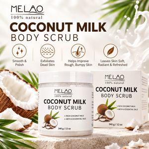 Exfoliante corporal orgánico Natural, exfoliante anticelulítico, hidratante, blanqueador, leche de coco - Product Image 2