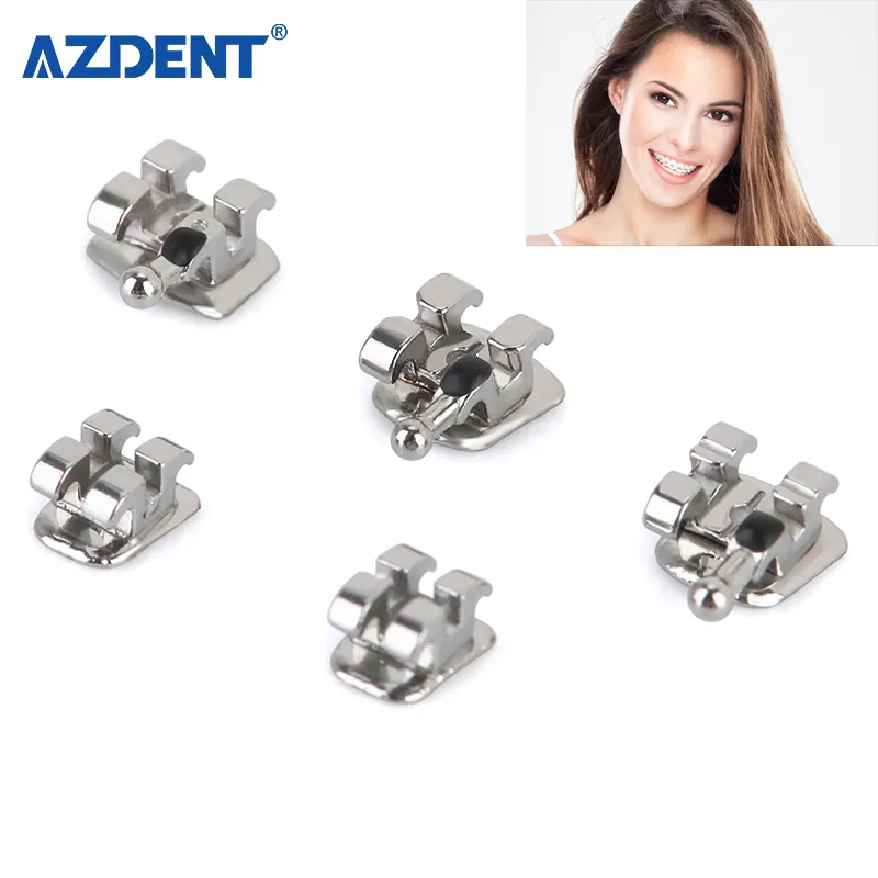 AZDENT-Soporte Dental estándar MBT 022, aparatos de ortodoncia de Metal