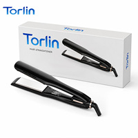 Torlin Placas Grandes de 1.75 Pulgadas 1 3/4 410 ℉   Plancha de Pelo de Titanio de Baja Temperatura 410 Grados PTC con Pantalla LCD