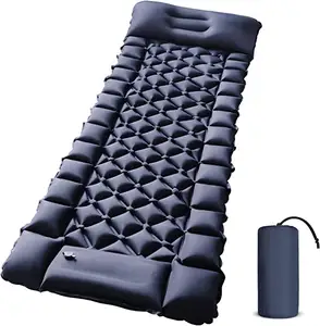 沃奇高品质10厘米厚脚踏泵充气野营睡垫垫自动充气野营徒步充气气垫
