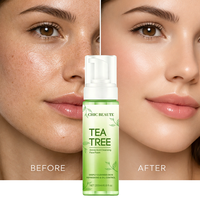 CHIC BEAUTE Nettoyant Visage Moussant à l'Arbre à Thé 200ml – Contrôle du Sébum, Anti-Acné, Éclaircissant, Acides Aminés
