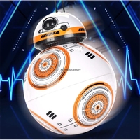 Robot RC 2.4G télécommandé avec son, figurine d'action améliorée, robot intelligent BB8, modèle de jouet pour enfants