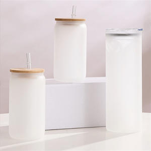 <strong>Wholesale</strong> <strong>Snow</strong> <strong>Globe</strong> Tumbler with Hole Insulated Double Wall Glass Can Pre Drilled 12 16 20oz Glass Cup with Bamboo Lids - Product Image 4