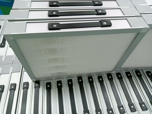 HEPA Bảng điều chỉnh Lọc xếp li Bảng điều chỉnh tùy chỉnh H13 99% sợi tổng hợp khung nhôm than hoạt tính cho bụi khói <span class=keywords><strong>Collector</strong></span> - Product Image 2