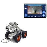 Robot de Inspección de Tuberías de Alcantarillado a Prueba de Agua IP68 con Cámara de Elevación Eléctrica y Pantalla LCD HD de 12 Pulgadas