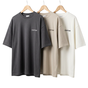 T-shirts pour hommes de haute qualité, surdimensionnés, design personnalisé, tissu lourd - Product Image 1