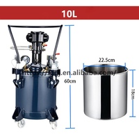 Pot à peinture pneumatique manuel et automatique en acier inoxydable haute performance de 10L, 20L, 30L, 40L, 60L pour pistolet de pulvérisation