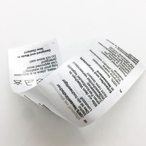 Thương hiệu tùy chỉnh in logo giặt chăm sóc satin nhãn cho quần áo may mặc - Product Image 2