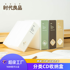 Cd Case Plastic 24 Disc Storage Box Transparent Durable For Cd Dvd Organizing - Product Image 1